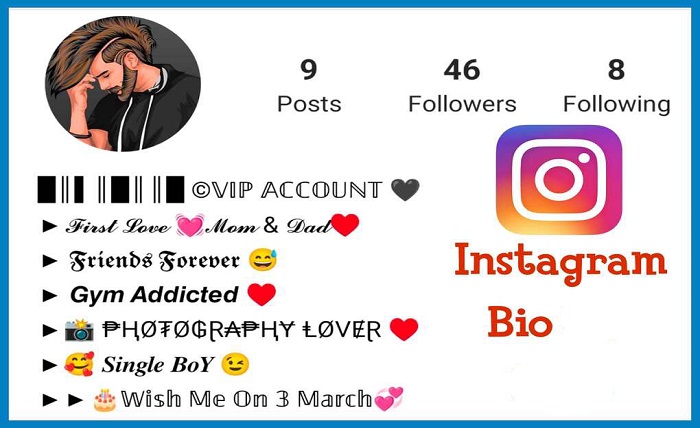 instagram bio style
